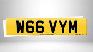 Registration W66 VYM